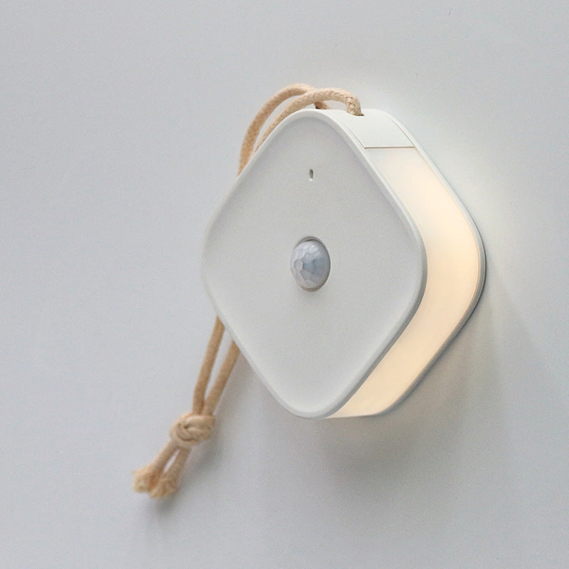 USB Motion Sensor Night Light – Soft Glow, Round Design