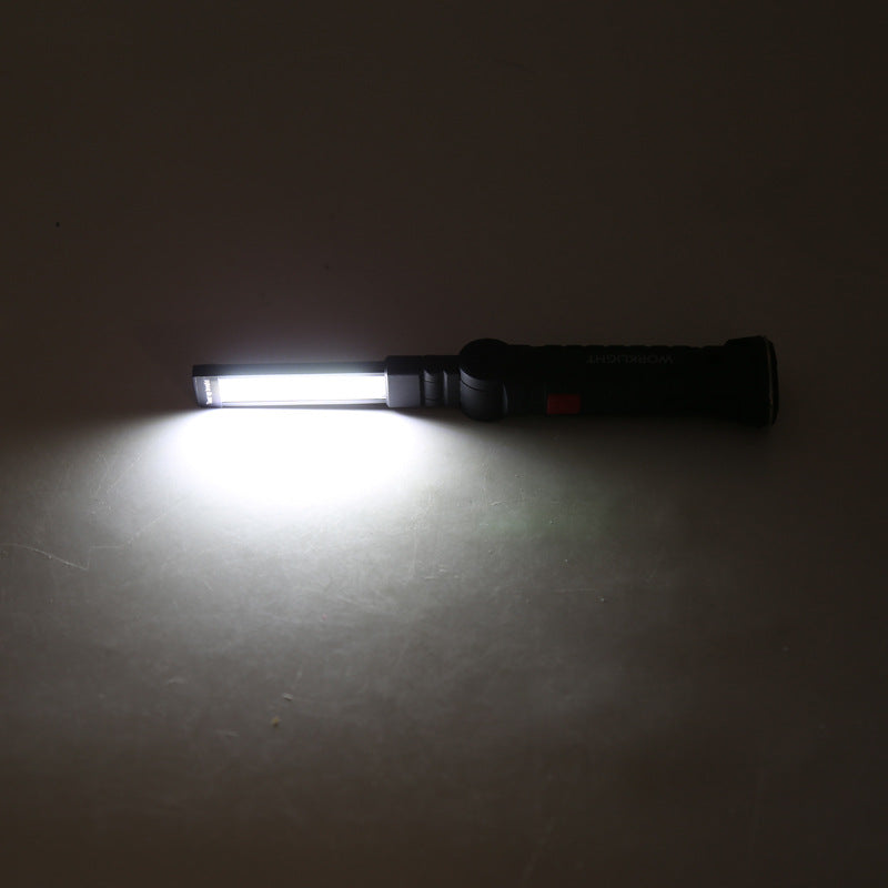 USB rechargeable LED work light for emergency and repair use
