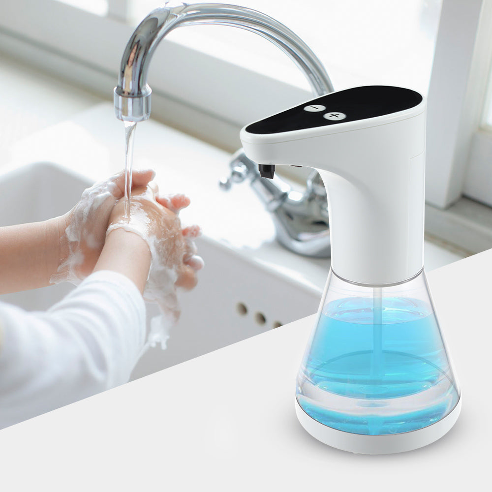 Touchless automatic soap dispenser with infrared sensor and modern design