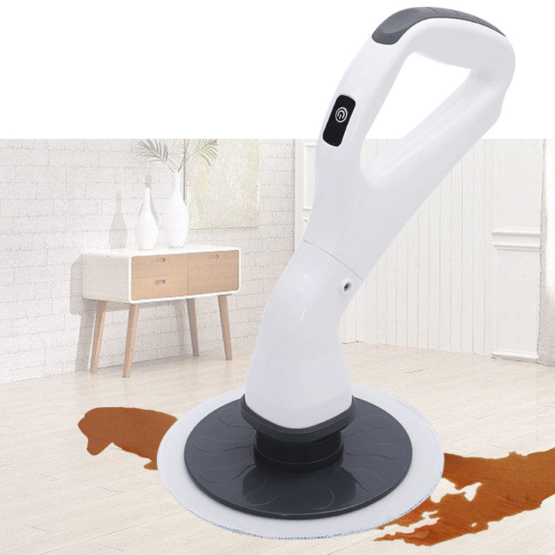 Cordless electric cleaning brush for bathroom and kitchen surfaces
