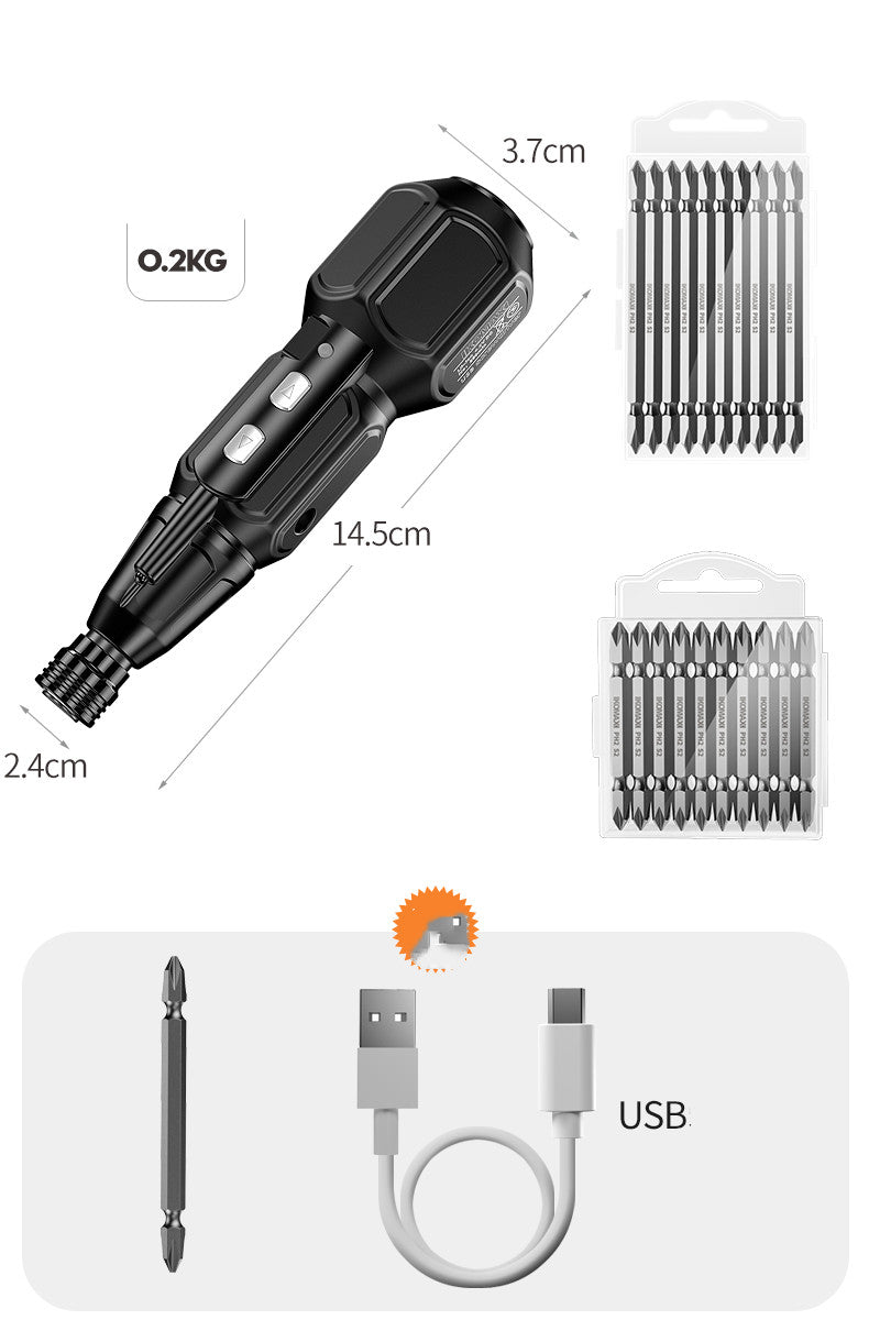 Cordless automatic electric screwdriver for home repairs