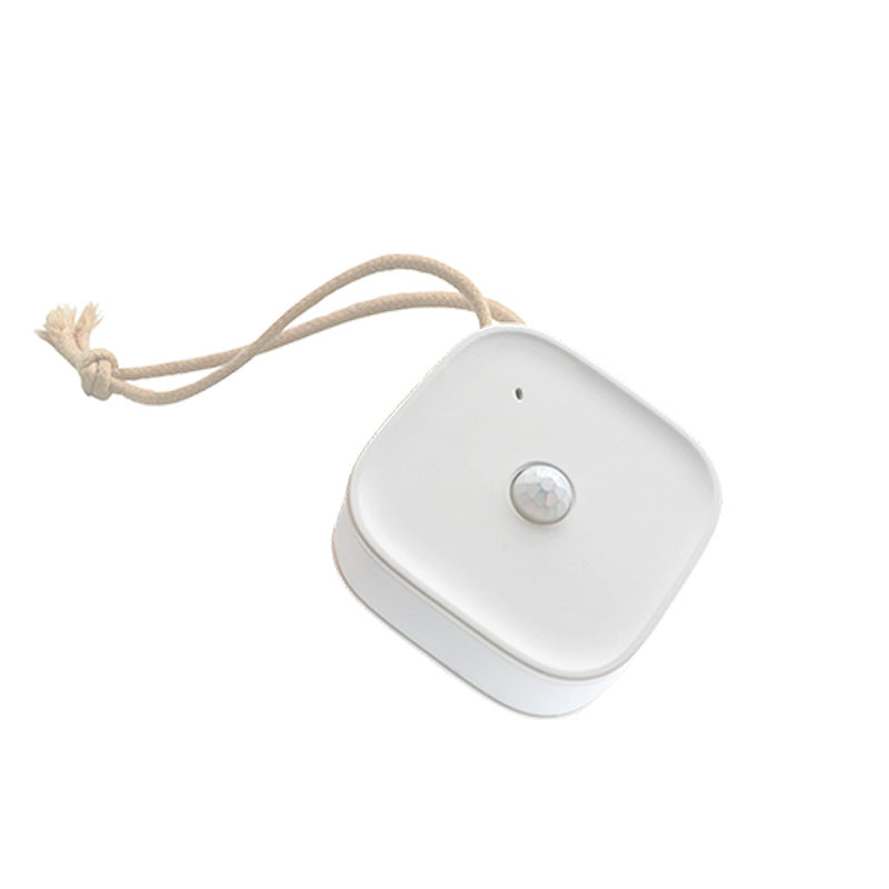 Round USB rechargeable motion sensor night light with soft glow for hallway and bedroom